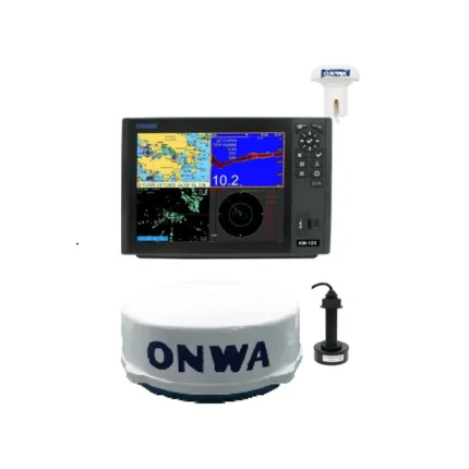Onwa KM-12X 5-in-1 GPS Chart Plotter with EchoSounder, AIS & Radar